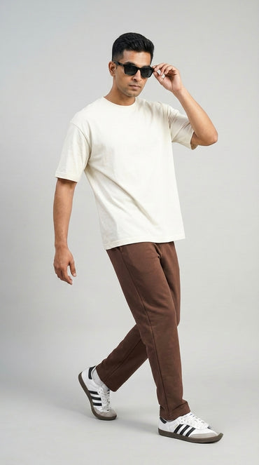 URBAN CLASSIC OFF-WHITE OVERSIZED T-SHIRT FOR MEN