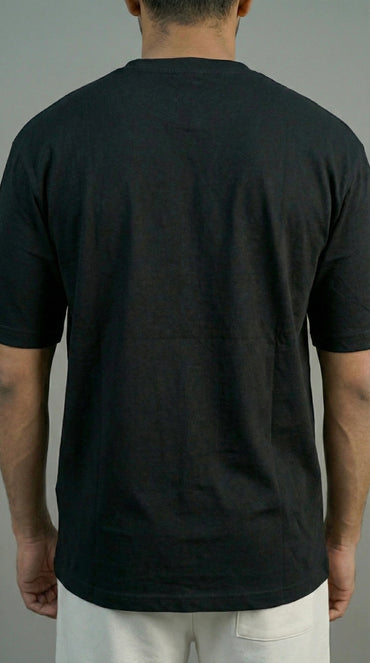 SHADOW FORM BLACK OVERSIZED T-SHIRT FOR MEN