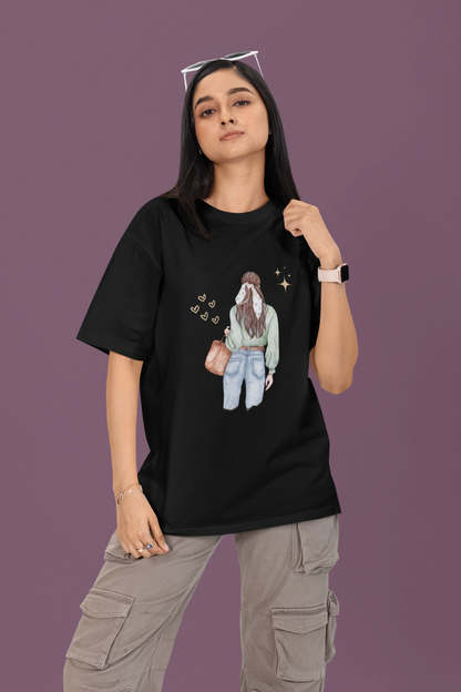 Women Graphic Oversize Tshirt