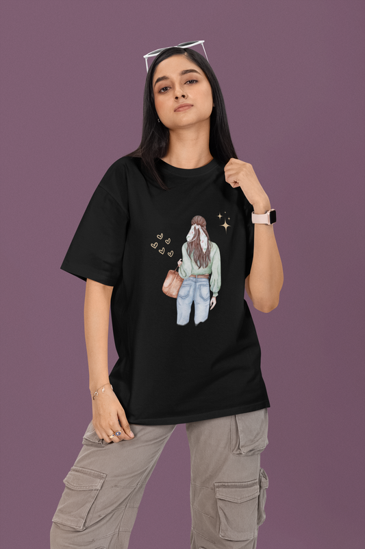 Women Graphic Oversize Tshirt