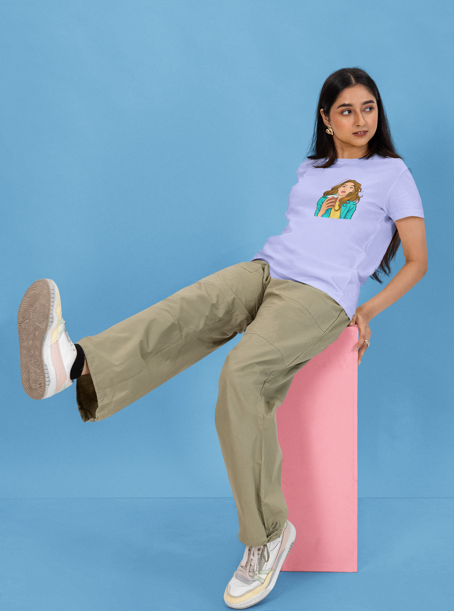 Cloud Fit Tee – Lavender Dream
