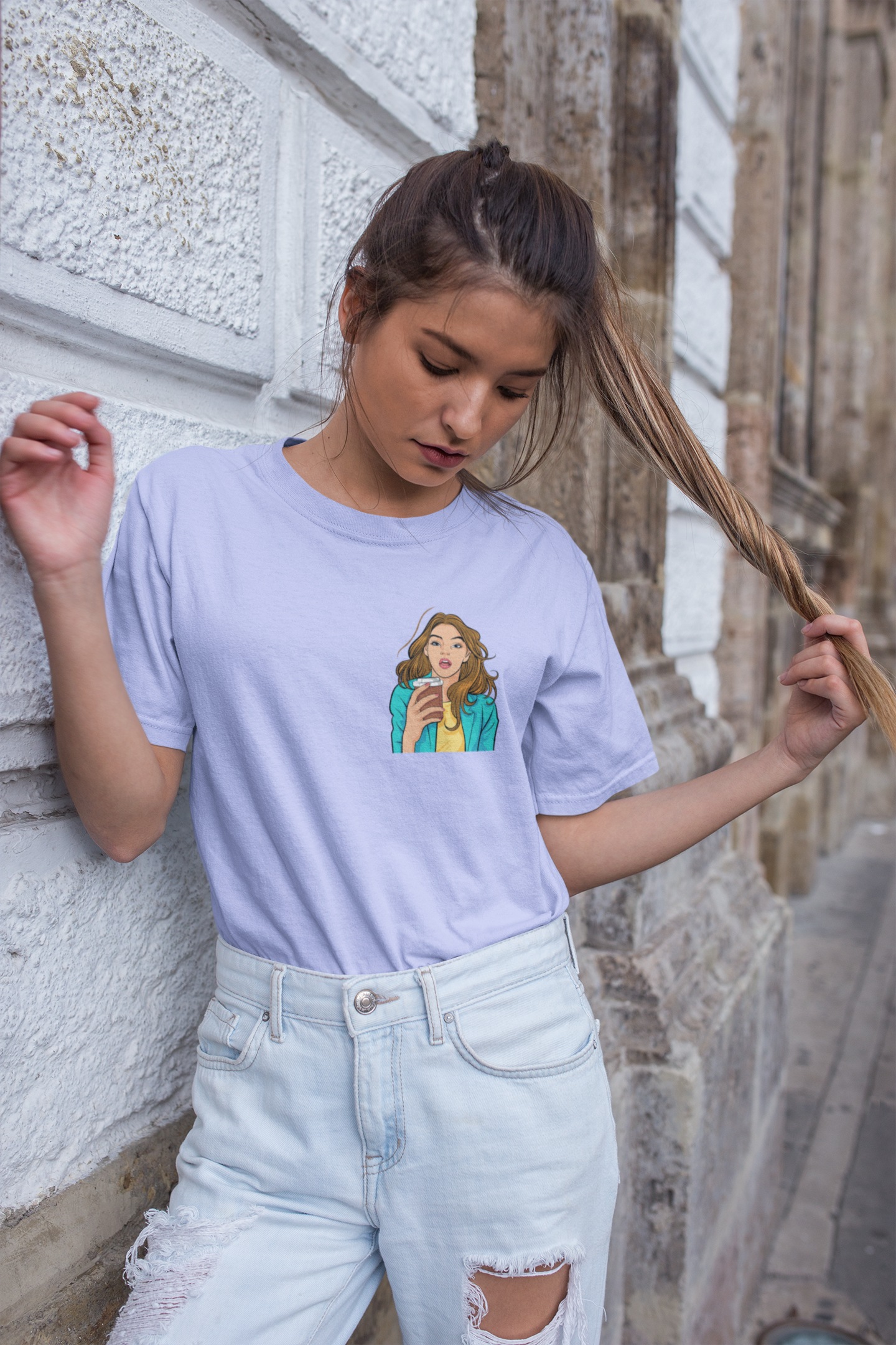 Cloud Fit Tee – Lavender Dream