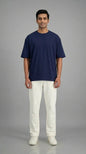 MIDNIGHT CORE NAVY BLUE OVERSIZED T-SHIRT FOR MEN