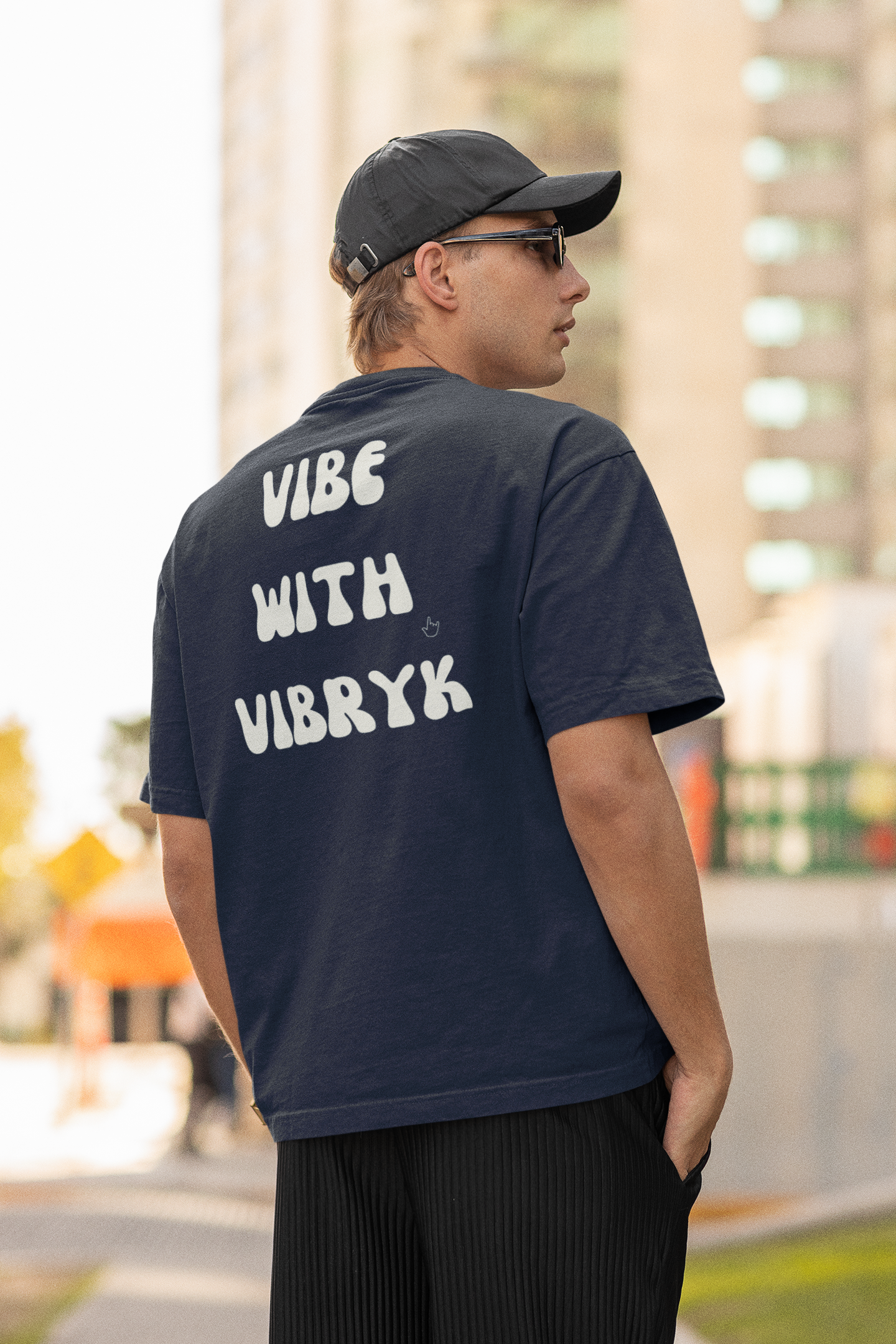 VIBE WITH VIBRYK OVERSIZED COTTON TSHIRT