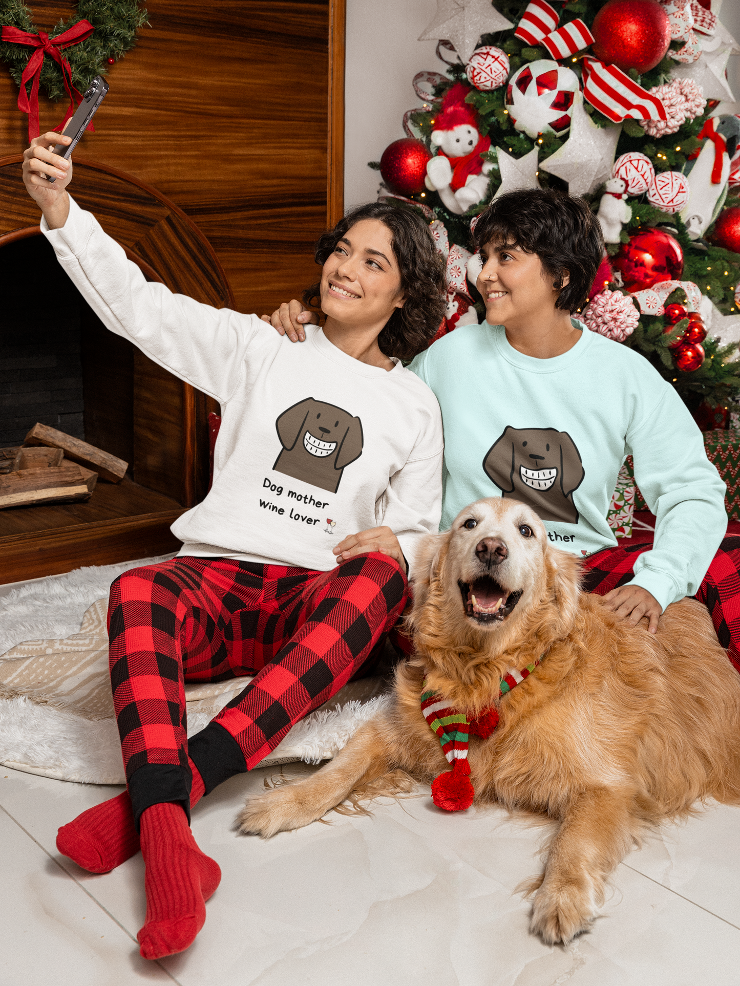 DOG MOTHER WINE LOVER SWEATSHIRT