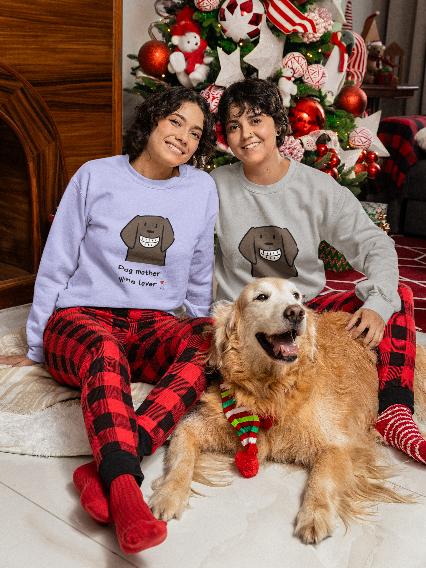 DOG MOTHER WINE LOVER SWEATSHIRT