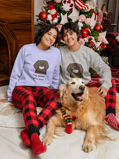 DOG MOTHER WINE LOVER SWEATSHIRT