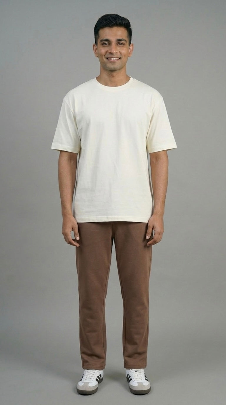 Trendy men’s oversized t-shirt with minimal design