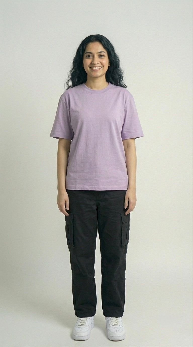Stylish oversized cotton t-shirt for women outfit