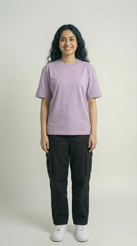 Stylish oversized cotton t-shirt for women outfit