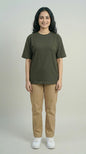 Loose fit oversized t-shirt for women with relaxed silhouette